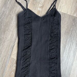 Bebe Black Lace Detail Dress